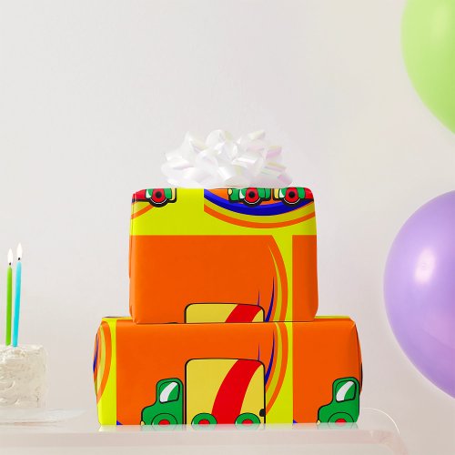 Colourful Truck Wrapping Paper