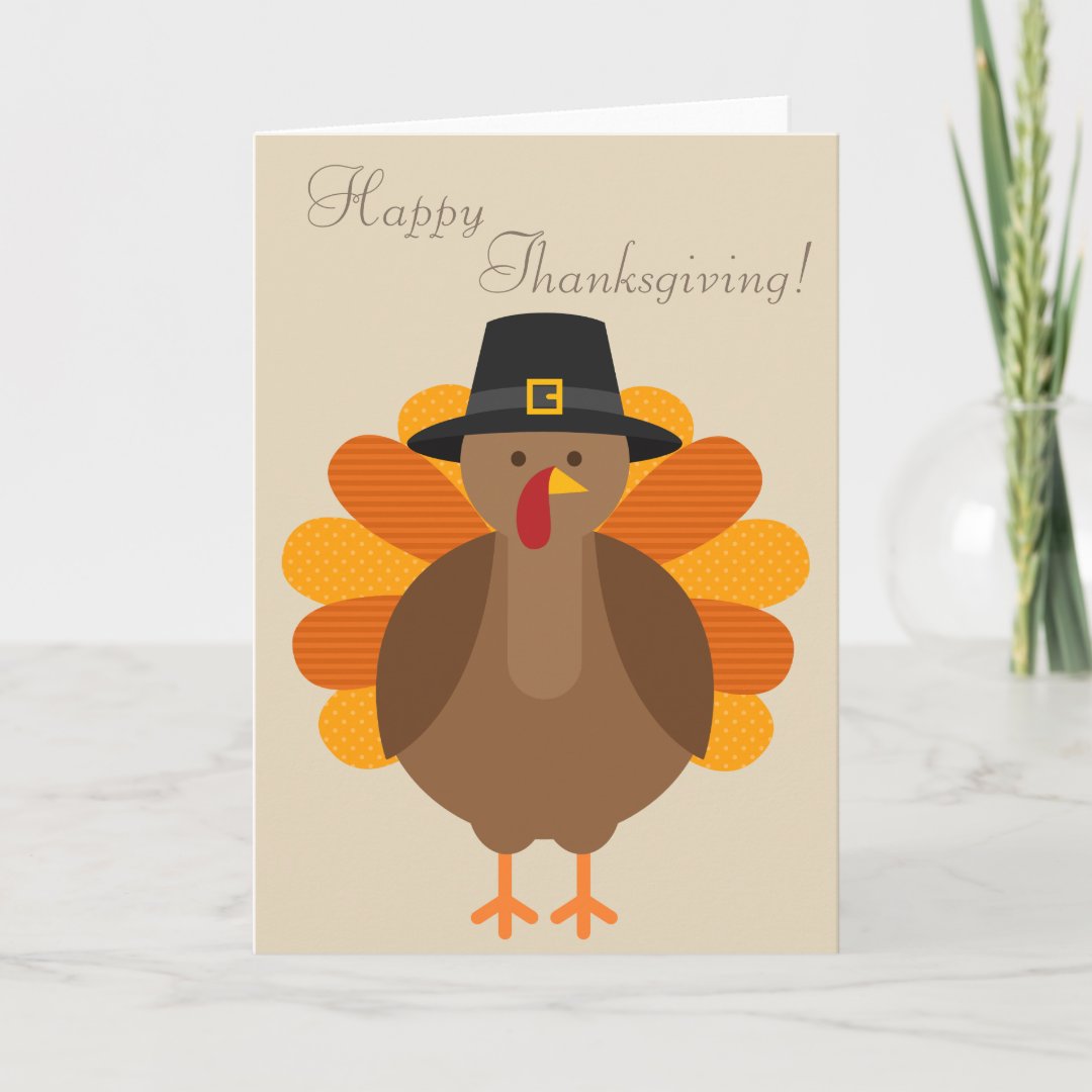 Colourful Turkey | Thanksgiving Cards | Zazzle