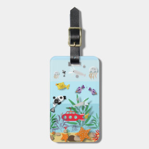 Colourful Underwater Scene Luggage Tag