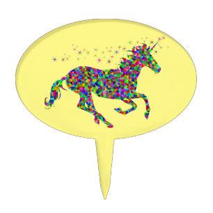 Colourful Unicorn Cake Topper