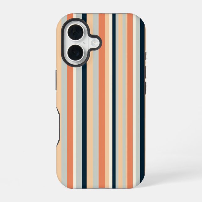 Colourful Vertical Stripe Patterned Iphone Case (Back)