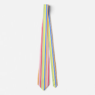Colourful Vibrant Stripes Pattern Design Neck Tie