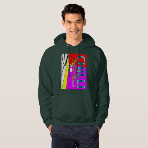 colourful vintage pop art chilli tree hoodies 