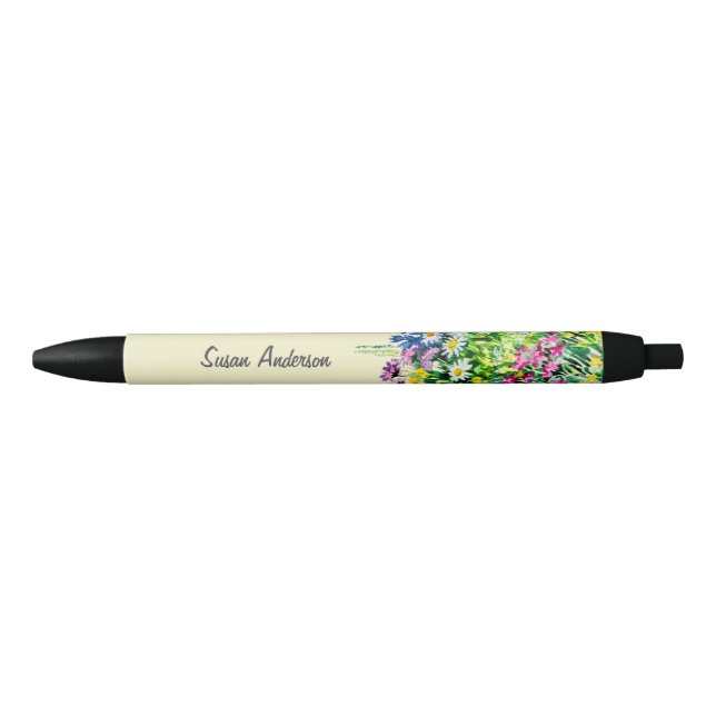 Colourful wildflowers pencil pen (Front)
