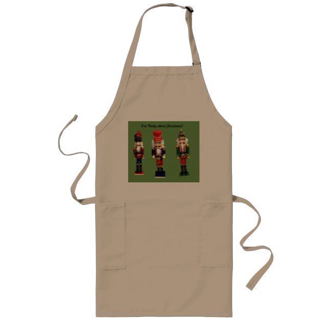 Colourful Wooden Nutcracker Long Apron (Front)