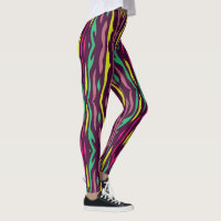 colourful zebra leggings