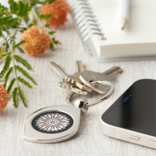 COLOURFULL FLOWER ART GIFT DAUGHTER MOM BOSS 2026 KEYCHAIN