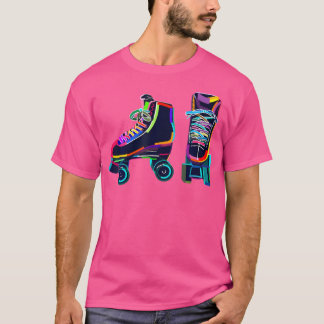 Colourfull Roller Skate Rollerskate Skating T-Shirt