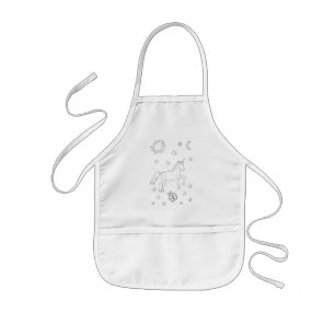 Colouring Activity Unicorn Kids' Apron