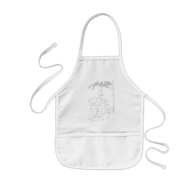 Colouring Activity Wild Animal Monkey Kids' Apron (Front)