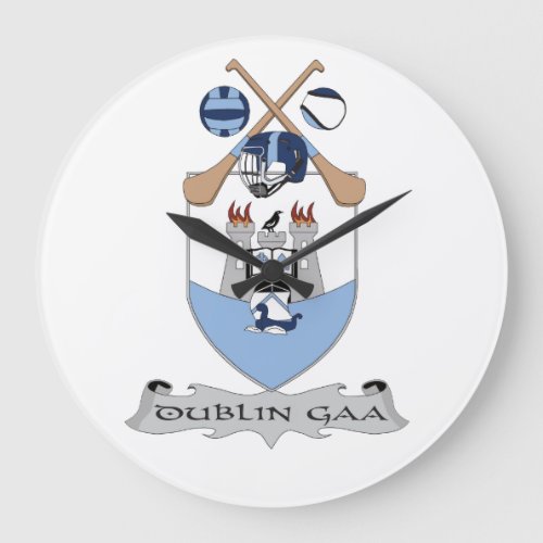 Colours for the GAA Team for County Dublin Large Clock