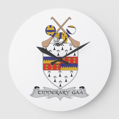 Colours for the GAA Team for County Tipperary Large Clock