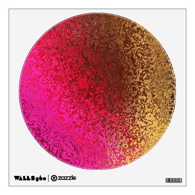 Colours in circle wall sticker (Front)