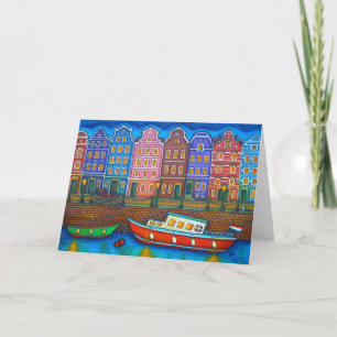 Colours of Amsterdam Greeting Cardy by Lisa Lorenz Thank You Card