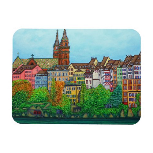 Colours of Basel Magnet by Lisa Lorenz