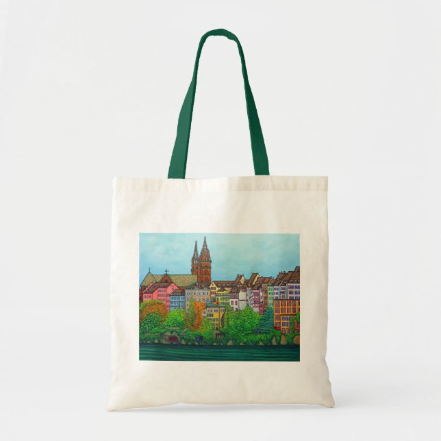 Colours of Basel Tote Bag by Lisa Lorenz (Front)