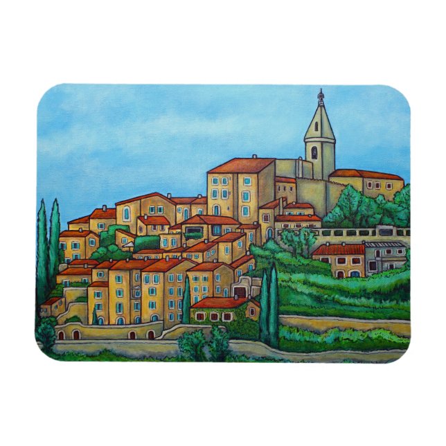 Colours of Crillon-le-Brave, Provence Magnet (Horizontal)