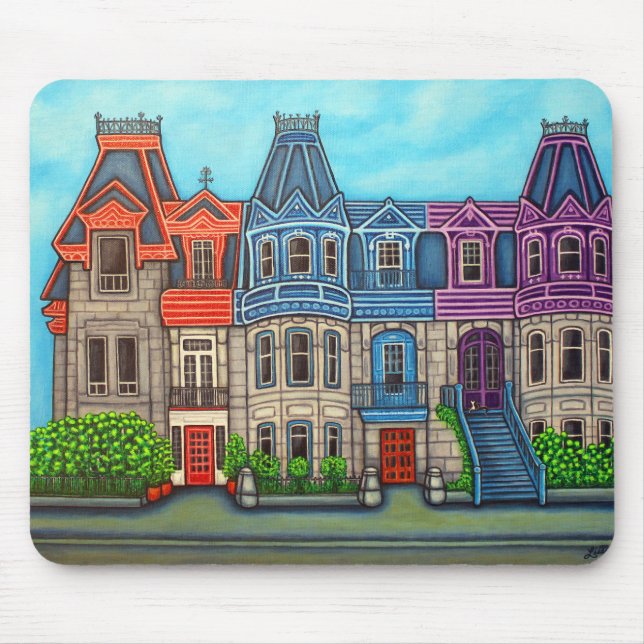 Colours of Montreal Mouse Pad by Lisa Lorenz (Front)