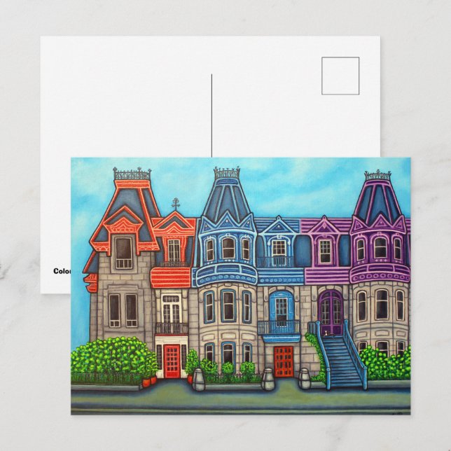 Colours of Montreal Postcard By Lisa Lorenz (Front/Back)