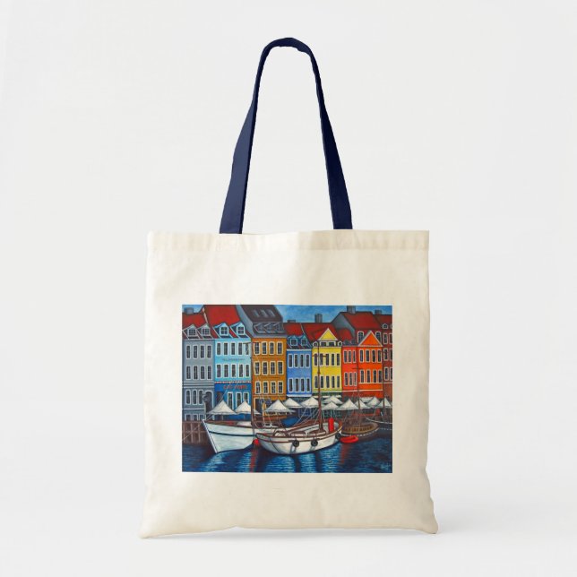 Colours of Nyhavn Tote Bag by Lisa Lorenz (Front)