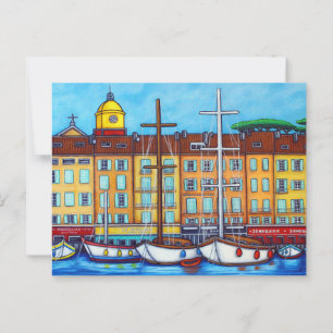 Colours of Saint-Tropez Post Card by Lisa Lorenz