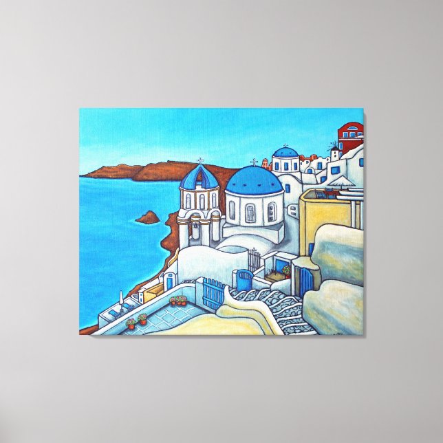 Colours of Santorini Canvas Print by Lisa Lorenz (Front)