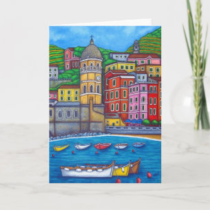 Colours of Vernazza, Cinque Terre Greeting Card