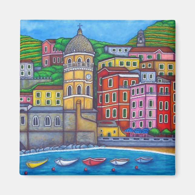 Colours of Vernazza Magnet (Front)