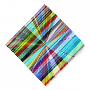 Colours stripes crossed crossed by panorama effect bandana