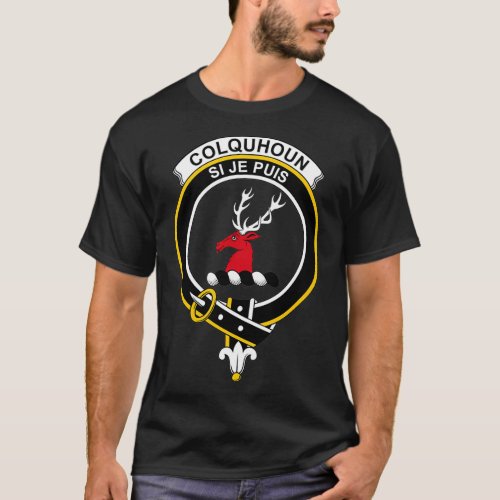 Colquhoun Crest Tartan Clan Scottish Clan T_Shirt