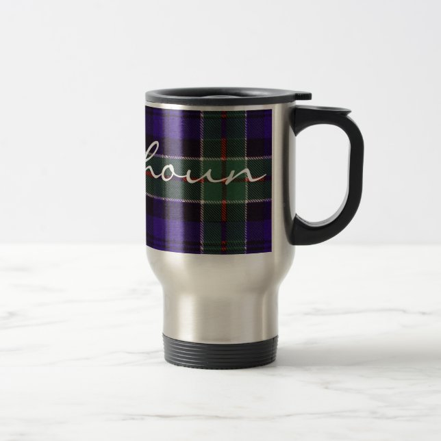 Colquhoun Scottish Tartan Travel Mug (Right)