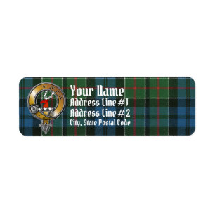 Colquhoun Tartan & Badge Label