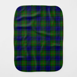 Colquhoun tartan blue green plaid baby burp cloth