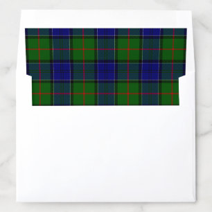 Colquhoun tartan blue green plaid envelope liner
