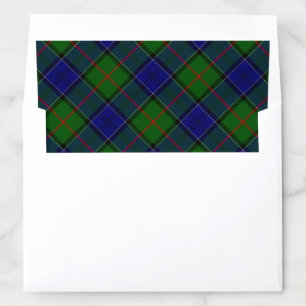 Colquhoun tartan blue green plaid envelope liner