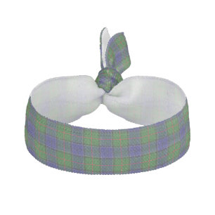 Colquhoun tartan blue green plaid hair tie