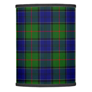 Colquhoun tartan blue green plaid lamp shade