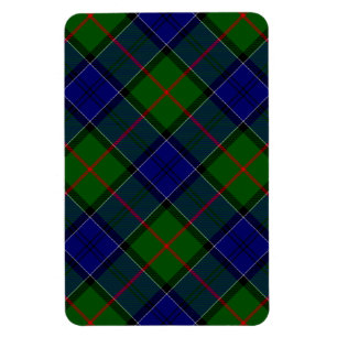 Colquhoun tartan blue green plaid magnet