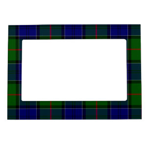 Colquhoun tartan blue green plaid magnetic photo frame