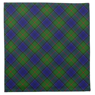 Colquhoun tartan blue green plaid napkin