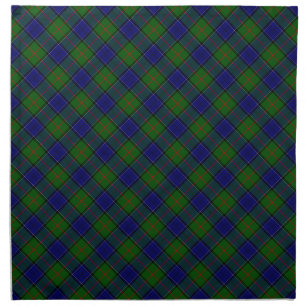 Colquhoun tartan blue green plaid napkin