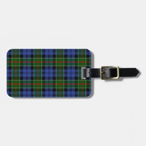 Colquhoun Tartan Pattern Luggage Tag