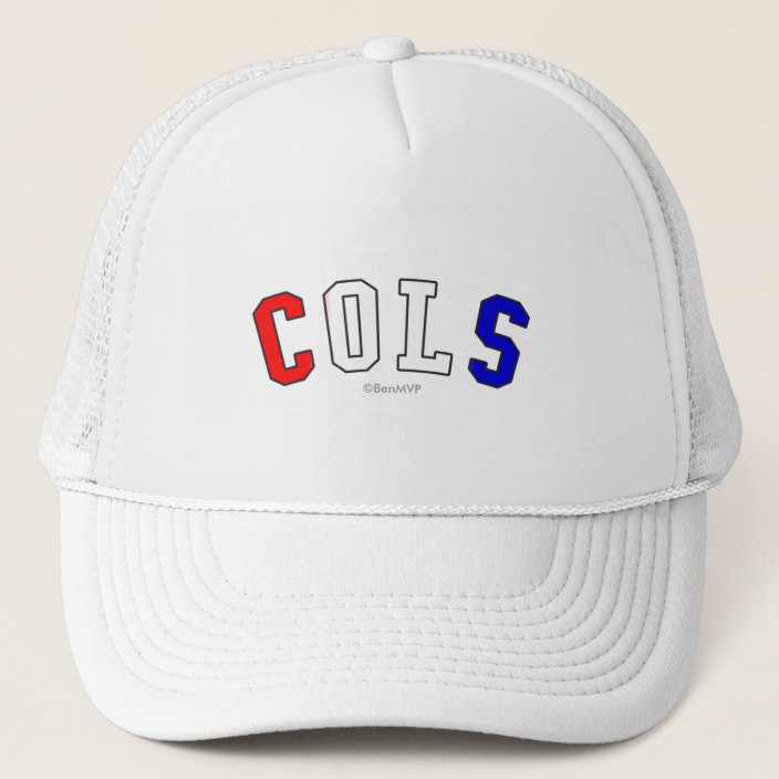 COLS in Ohio State Flag Colors Trucker Hat