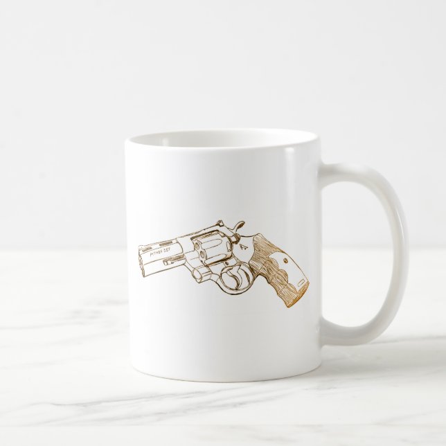 Colt Python 357 magnum sketch Coffee Mug (Right)