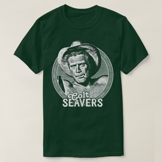 Colt Seavers 80s Retro Design 1 T-Shirt (Design Front)