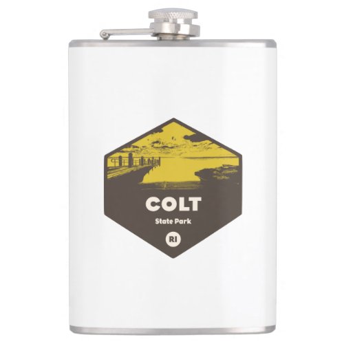 Colt State Park Rhode Island Flask