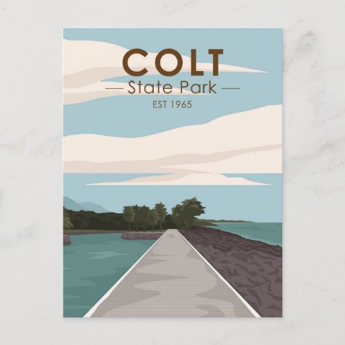 Colt State Park Rhode Island Vintage Postcard
