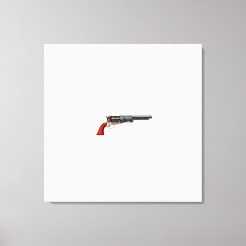 colt walker texas ranger revolver canvas print