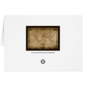 Colton's 1847 Antique Map Father's Day Card (Back Horizontal)