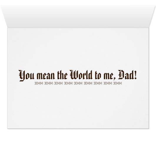 Colton's 1847 Antique Map Father's Day Card (Inside Horizontal (Bottom))